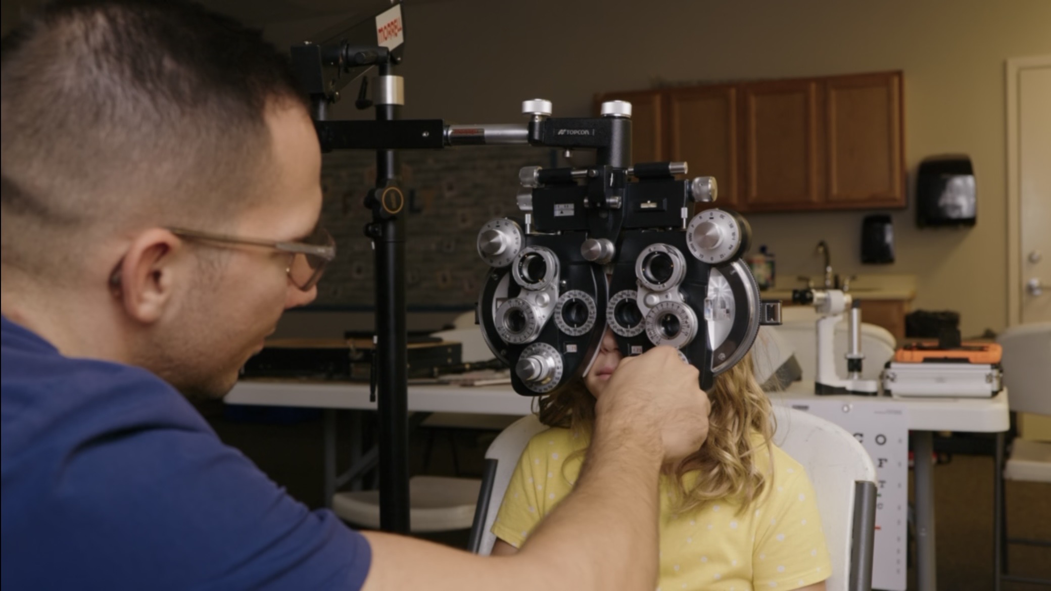 Eye care at clinic